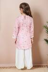 Shop_Petite Pomme_Pink Polyester Mirrors Abstract Print Kurta Set _at_Aza_Fashions
