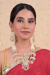Buy Shlok Jewels Multi Color Zari, Stones Layered Kundan Necklace Set at Aza Fashions Buy_Shlok Jewels_Multi Color Zari, Stones Layered Kundan Necklace Set _at_Aza_Fashions