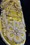 Buy_ZORI WORLD_Yellow Sequin Dilli Pearl Floral Embroidered Sneakers 