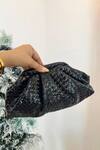 Boxwish By Bhumika_Black Cloud Soft Pouch Clutch Bag _Online_at_Aza_Fashions