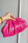 Buy_Boxwish By Bhumika_Pink Textured Clutch Pouch _at_Aza_Fashions