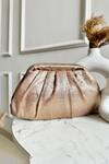 Buy_Boxwish By Bhumika_Gold Metallic Pleated Bag _at_Aza_Fashions