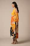 Shop_Advait_Yellow Ecovero Twill Print Abstract Collared Neck Luna Maxi Dress _Online_at_Aza_Fashions