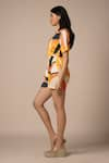 Buy_Advait_Yellow Ecovero Twill Print Abstract Collared Neck Luna Jumpsuit _Online_at_Aza_Fashions