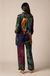 Shop_Advait_Multi Color Natural Crepe Print Abstract Swirl Collared Umi Shirt With Pant _at_Aza_Fashions