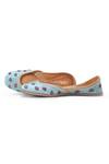 Shop_House Of Vitti India_Blue Embroidery Tiffany Juttis _Online_at_Aza_Fashions