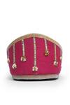 House Of Vitti India_Pink Embroidery Royal Peacock Juttis _Online_at_Aza_Fashions
