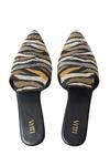 Shop_House Of Vitti India_Black Embroidery Safari Pattern Mules _at_Aza_Fashions