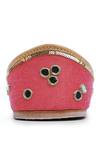 House Of Vitti India_Pink Embroidery Blush Zaira Juttis _Online_at_Aza_Fashions