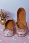 Buy_House of Vitti India_Meadow Tribe Embroidered Juttis _at_Aza_Fashions