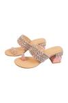 Shop_House of Vitti India_Diamond Haul Rhinestone Embellished Toe Ring Heels _at_Aza_Fashions