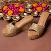 Buy_House of Vitti India_Zardozi Embroidered Wedges 