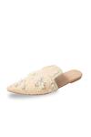 Buy_House of Vitti India_Bloom Pearl Embellished Mules _Online_at_Aza_Fashions