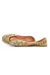 Buy_House of Vitti India_Kasturi Thread Embroidered Juttis _at_Aza_Fashions