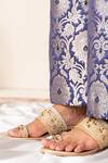 Buy_House of Vitti India_Lumi Zardozi Embroidered Heels _at_Aza_Fashions