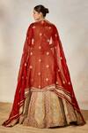 Buy_Masaba_Orange Lehenga Heavy Raw Silk Embroidery The Khubani Ka Meetha Bridal Set _Online