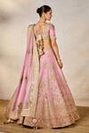 Masaba_Pink Lehenga Heavy Raw Silk Embroidered Zardozi The Gulab Barfi Bridal Set _Online