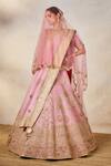 Shop_Masaba_Pink Lehenga Heavy Raw Silk Embroidered Zardozi The Gulab Barfi Bridal Set _Online