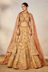 Shop_Masaba_Pink Lehenga Heavy Raw Silk And Tissue Embroidered The Agra Petha Bridal Set _Online_at_Aza_Fashions