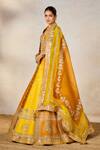 Buy_Masaba_Yellow Lehenga Heavy Raw Silk Embroidered Zardozi The Son Patissa Set 