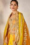 Shop_Masaba_Yellow Lehenga Heavy Raw Silk Embroidered Zardozi The Son Patissa Set _Online