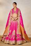 Buy_Masaba_Pink Lehenga Heavy Raw Silk Embroidery Zardozi The Gulaab Bridal Set _Online_at_Aza_Fashions