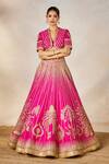 Masaba_Pink Lehenga Heavy Raw Silk Embroidery Zardozi The Gulaab Bridal Set 