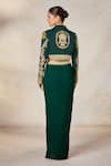 Masaba_Green Blazer And Tube Thin Latchka Embroidery The Paan Petha Cropped Skirt Set _Online