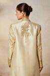 Buy_Masaba_Ivory Heavy Raw Silk Embroidery Crescent Moon Jacket The Kalakand Kurta Set _Online_at_Aza_Fashions