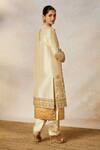 Buy_Masaba_Ivory Heavy Raw Silk Embroidery Crescent Moon Jacket The Kalakand Kurta Set 