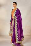 Buy_Masaba_Purple Heavy Raw Silk Embroidery Sequin The Jamun Cooler Kurta Salwar Set 