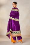 Shop_Masaba_Purple Heavy Raw Silk Embroidery Sequin The Jamun Cooler Kurta Salwar Set 