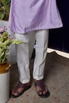 Buy_Philocaly_Purple Cotton Silk Embroidery Mirror Crest Kairos Kurta With Trouser _Online_at_Aza_Fashions