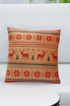 Buy_Mid July Home_Red Premium Velvet Print Christmas Theme Cushion Covers - Set Of 2 _Online_at_Aza_Fashions