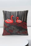 Buy_Mid July Home_Black Premium Velvet Embroidery Rivers Lullaby Cushion Cover _at_Aza_Fashions