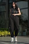 Buy_THE EPISODE_Black Fleece 52% Cotton And 48% Polyester Buckle Love Nest With Joggers _at_Aza_Fashions