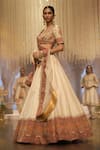 Sheetal Batra_Ivory Blouse And Lehenga Rawsilk Embroidery Kirandori Leaf Neck Sidra Set _Online_at_Aza_Fashions