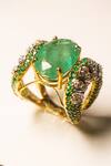 Shop_Rowas Jewels_Green Diamond Majestic Ring _at_Aza_Fashions