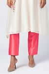 Shop_Madder Much_Ivory Outer 80% Cotton Embroidered Silk Thread Round Eira Tunic With Pant _Online_at_Aza_Fashions