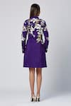 Shop_Madder Much_Purple Outer Blend Of Viscose And Art Embroidered Haya Blazer Dress _at_Aza_Fashions