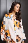 Buy_Nassh_Multi Color Linen Printed Floral Shirt Collar Arum With Pant 