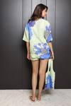 Shop_Nassh_Multi Color Linen Printed Floral  Collar Meadow Blossom Shorts Set _at_Aza_Fashions