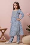 Buy Petite Pomme Blue Cotton Embroidery Printed Yoke Anarkali And Trouser Set Online at Aza Fashions Buy_Petite Pomme_Blue Cotton Embroidery Printed Yoke Anarkali And Trouser Set _Online_at_Aza_Fashions