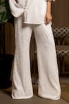 Buy_Sonam Parmar Jhawar_White Soft Embroidered Crystal Embellished Shirt And Pant Set _Online_at_Aza_Fashions