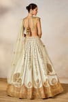 Masaba_Ivory Lehenga Heavy Raw Silk And Tissue Embroidered Nan Khati Bridal Set _at_Aza_Fashions