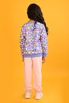 Shop_Anthrilo_Blue Fleece Print Butterfly Sweatshirt With Joggers _at_Aza_Fashions