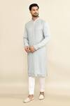 Buy_Kalighata_Blue Embroidery Kurta Set 