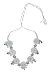 Auraa Trends_Green Stone Embellished Dual Choker Set _Online_at_Aza_Fashions