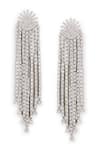 Curio Cottage_Silver Plated Diamante The Cascading Waterfall Earrings _Online_at_Aza_Fashions