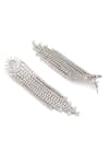 Buy_Curio Cottage_Silver Plated Diamante The Cascading Waterfall Earrings _Online_at_Aza_Fashions